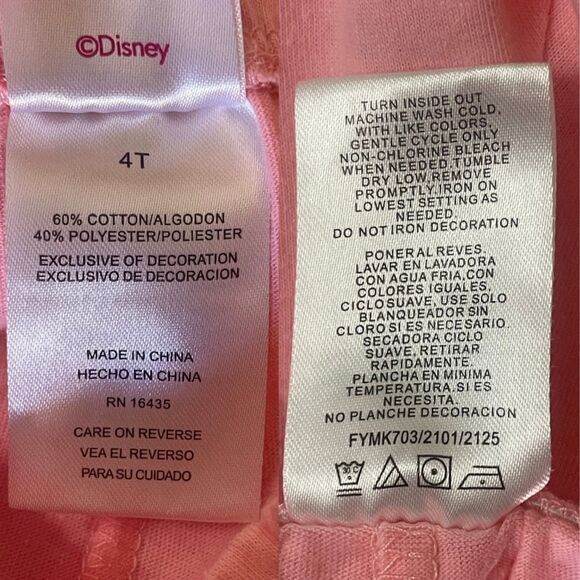 Disney Jr. Minnie Girls Knit Paperbag Shorts Elastic Waist 4T - Picture 4 of 4